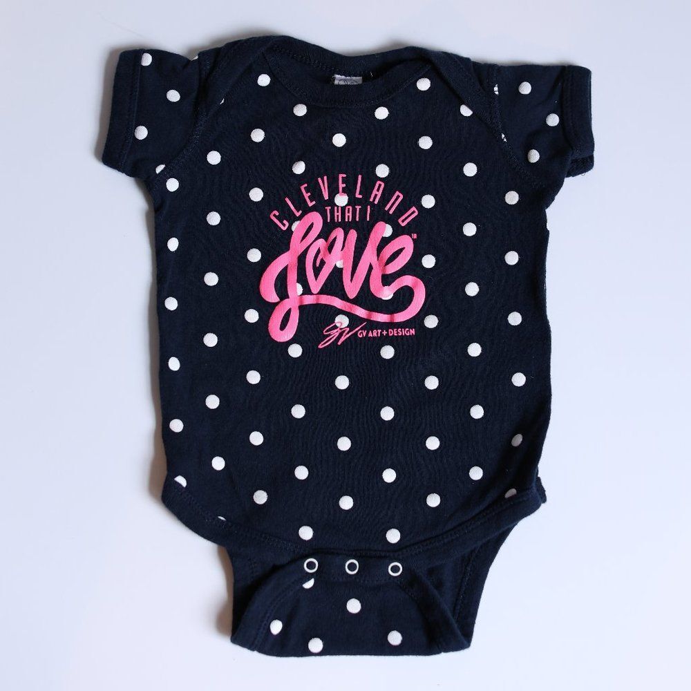 Cleveland Love baby onesie - size 6 months